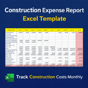 Construction Monthly Expense Report